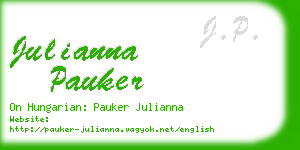 julianna pauker business card